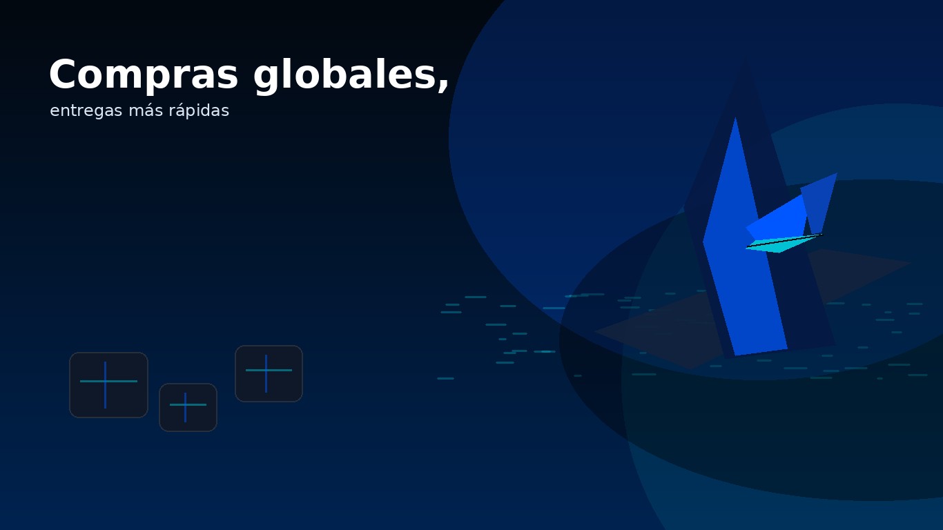 Avión y paquetes Kleido Courier